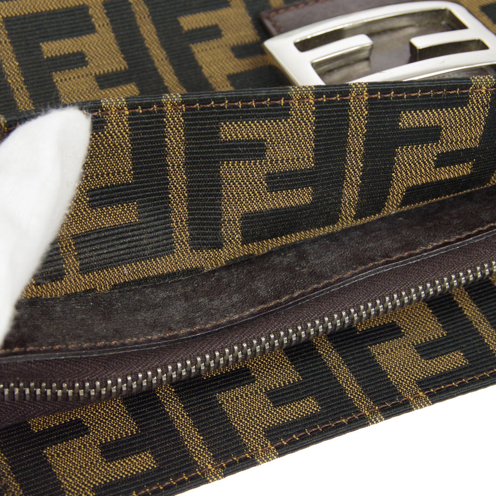 FENDI 1990s Zucca Handbag Brown