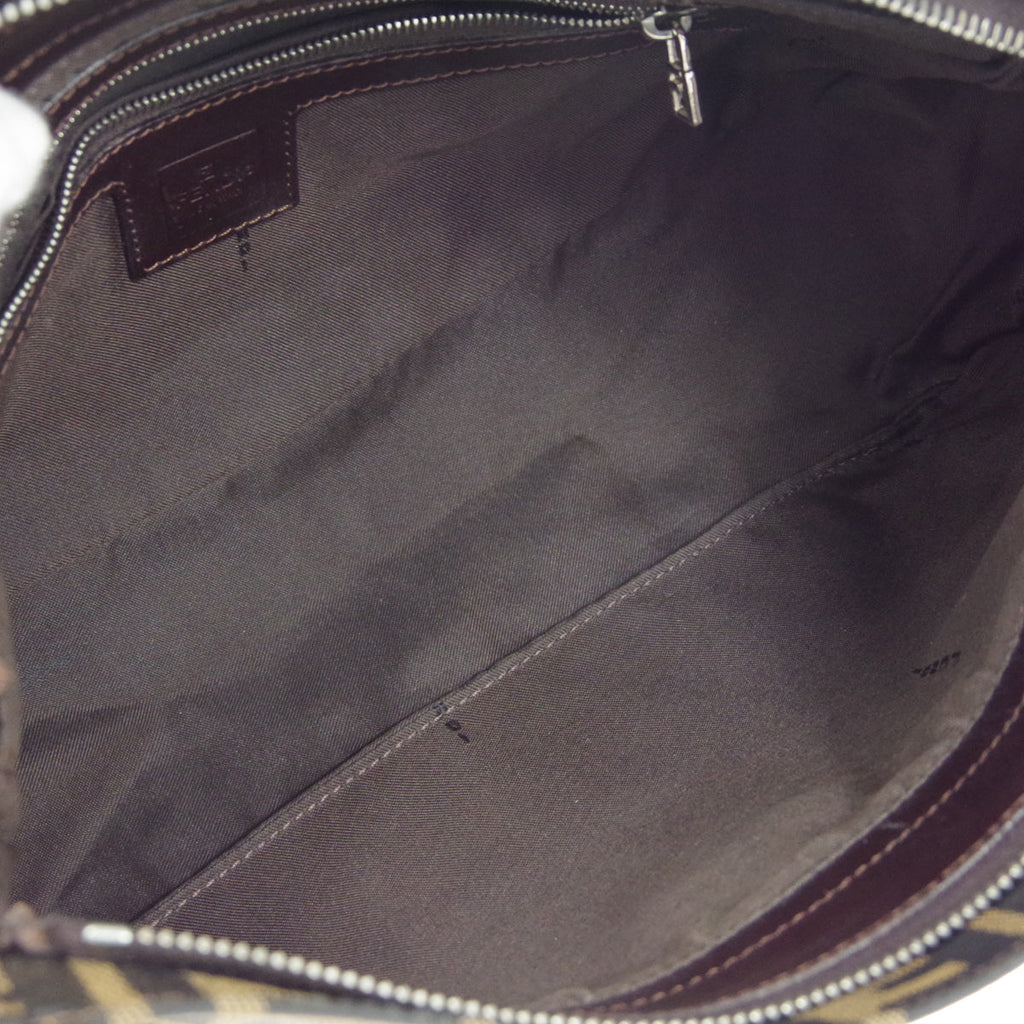 FENDI 1990s Zucca Handbag Brown