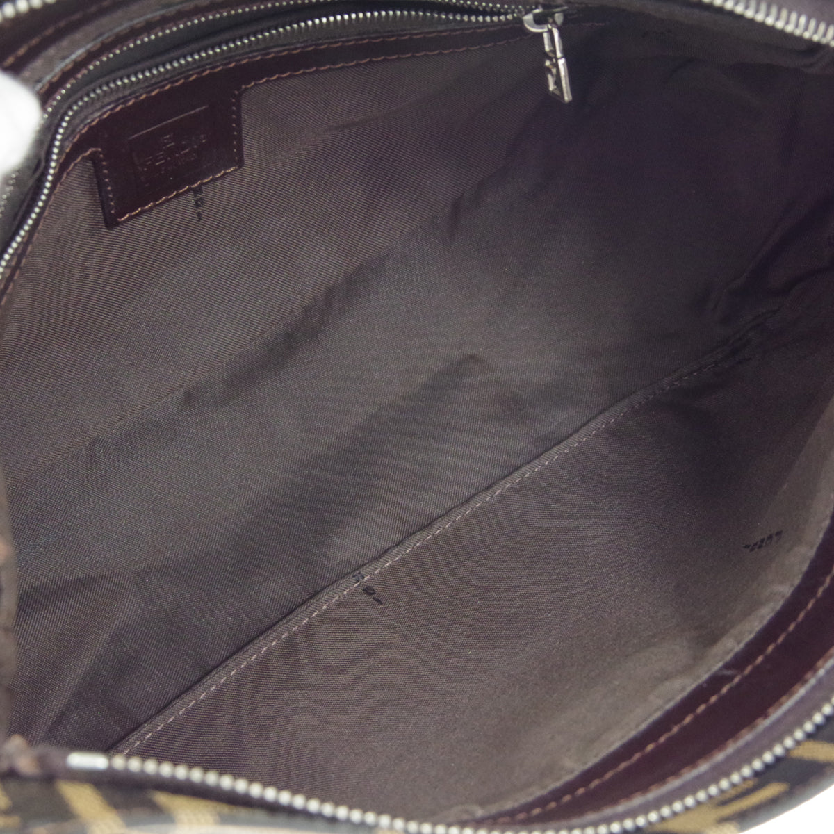FENDI 1990s Zucca Handbag Brown