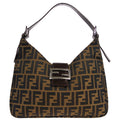 FENDI 1990s Zucca Hobo Bag Brown