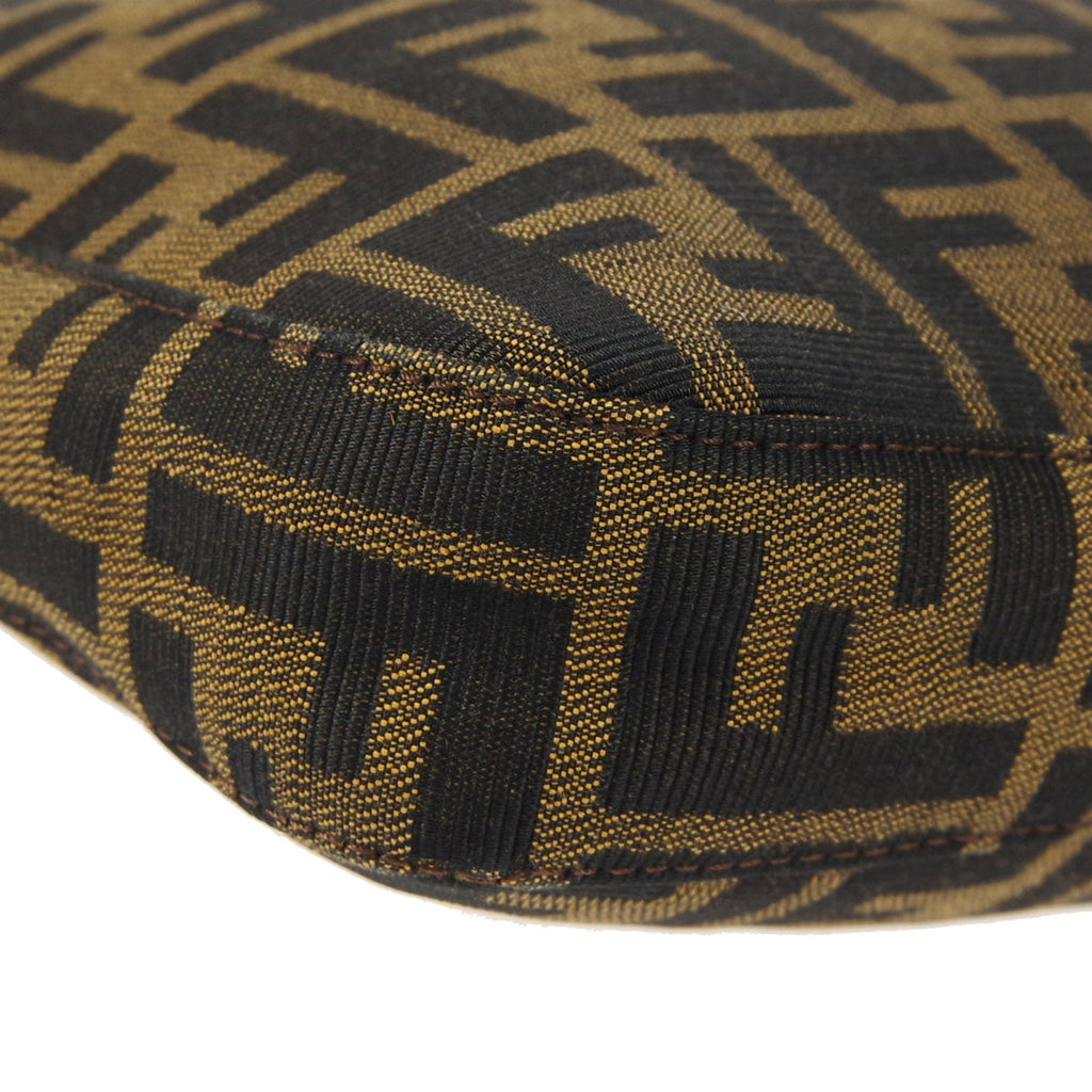 FENDI 1990s Zucca Hobo Bag Brown