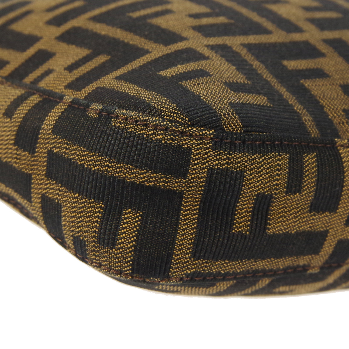 FENDI 1990s Zucca Hobo Bag Brown