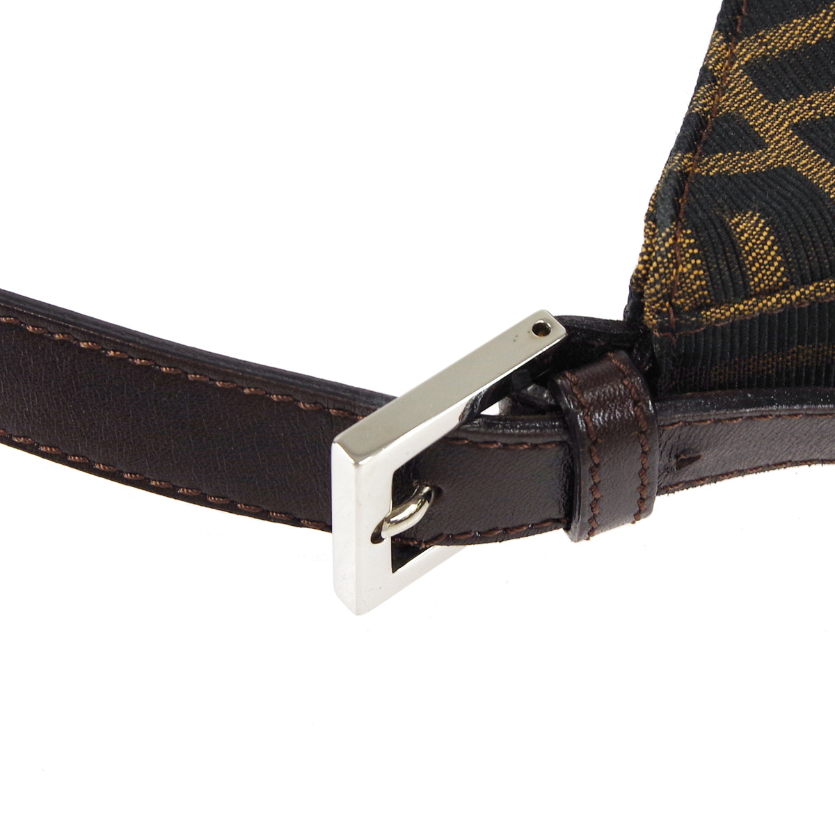 FENDI 1990s Zucca Hobo Bag Brown