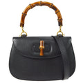GUCCI 1980s Classic Bamboo Handbag