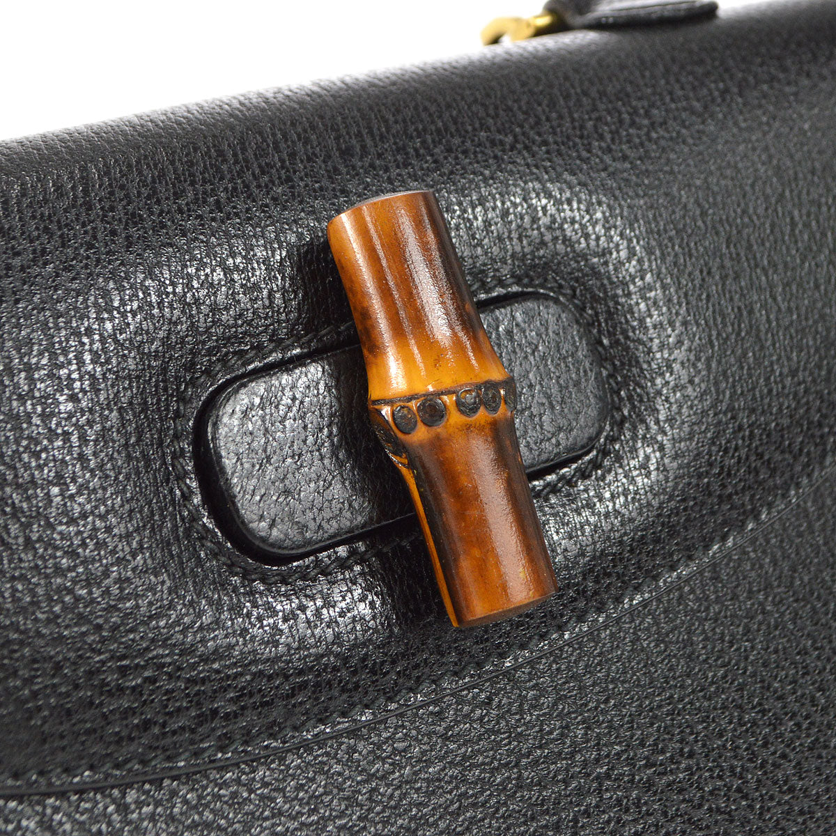 GUCCI 1980s Classic Bamboo Handbag