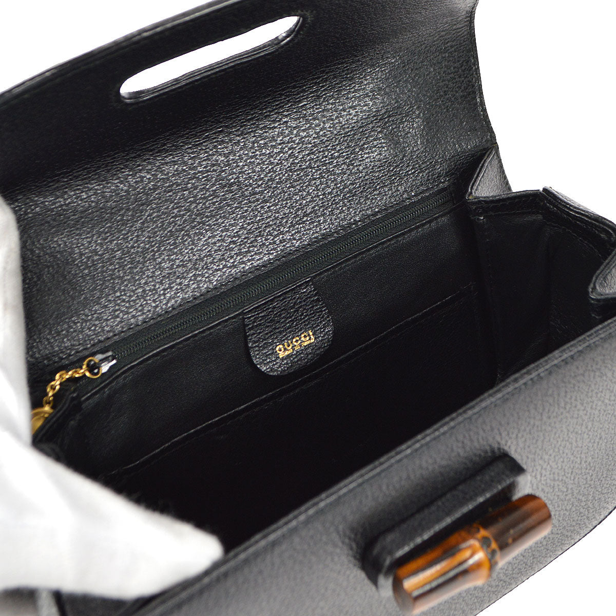 GUCCI 1980s Classic Bamboo Handbag