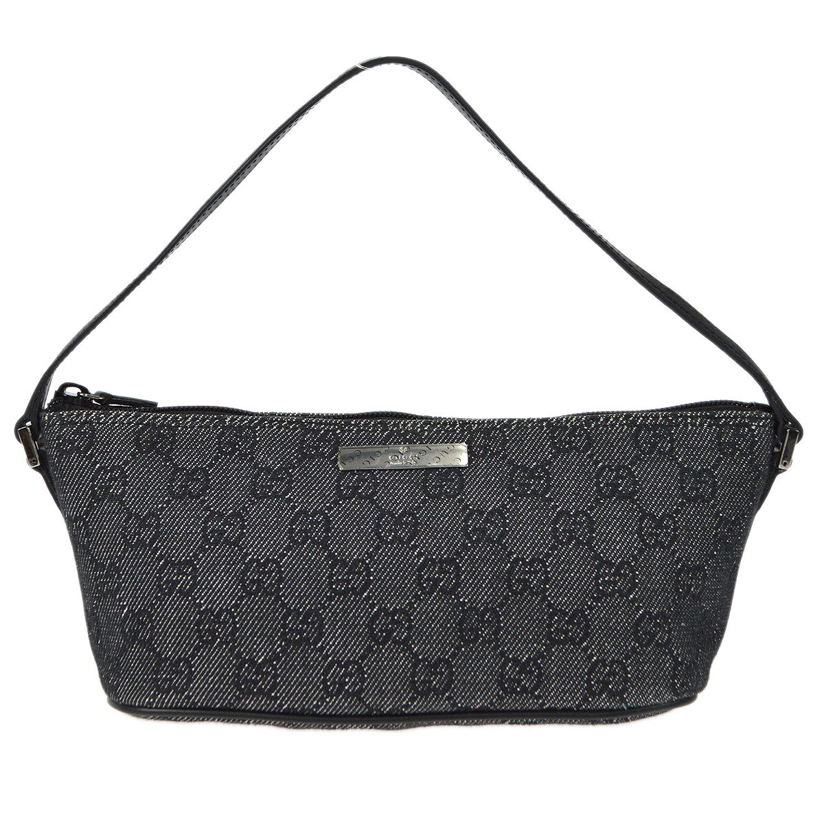 GUCCI GG Handbag Black Denim