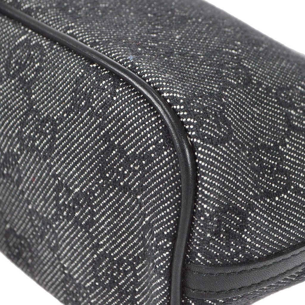 GUCCI GG Handbag Black Denim