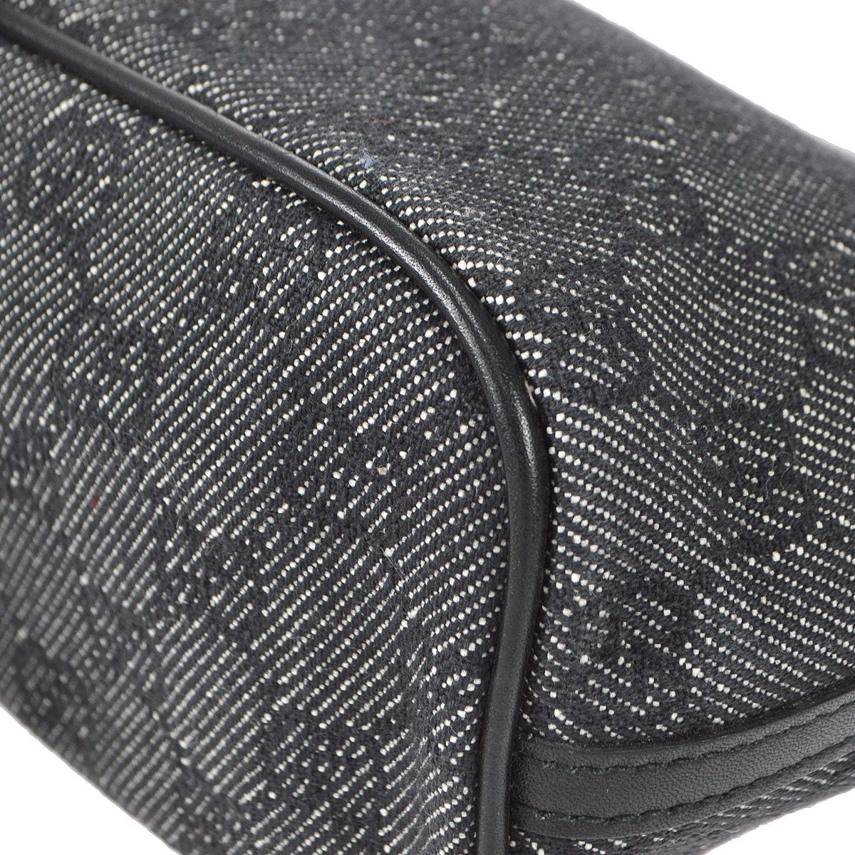 GUCCI GG Handbag Black Denim