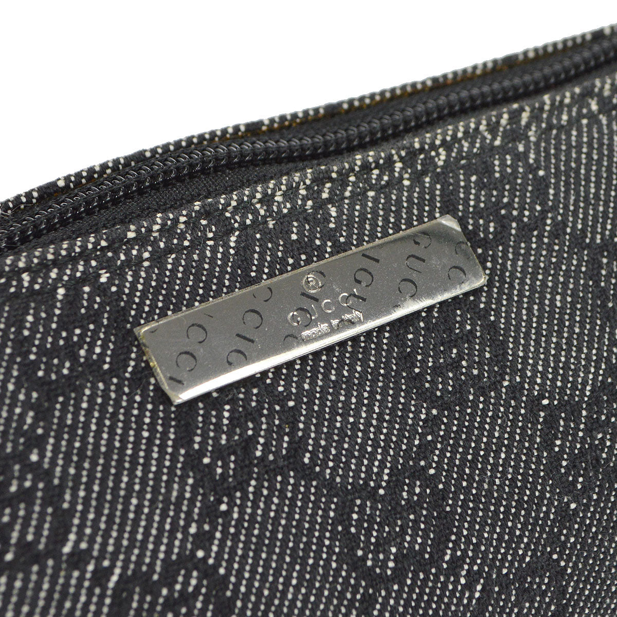 GUCCI GG Handbag Black Denim