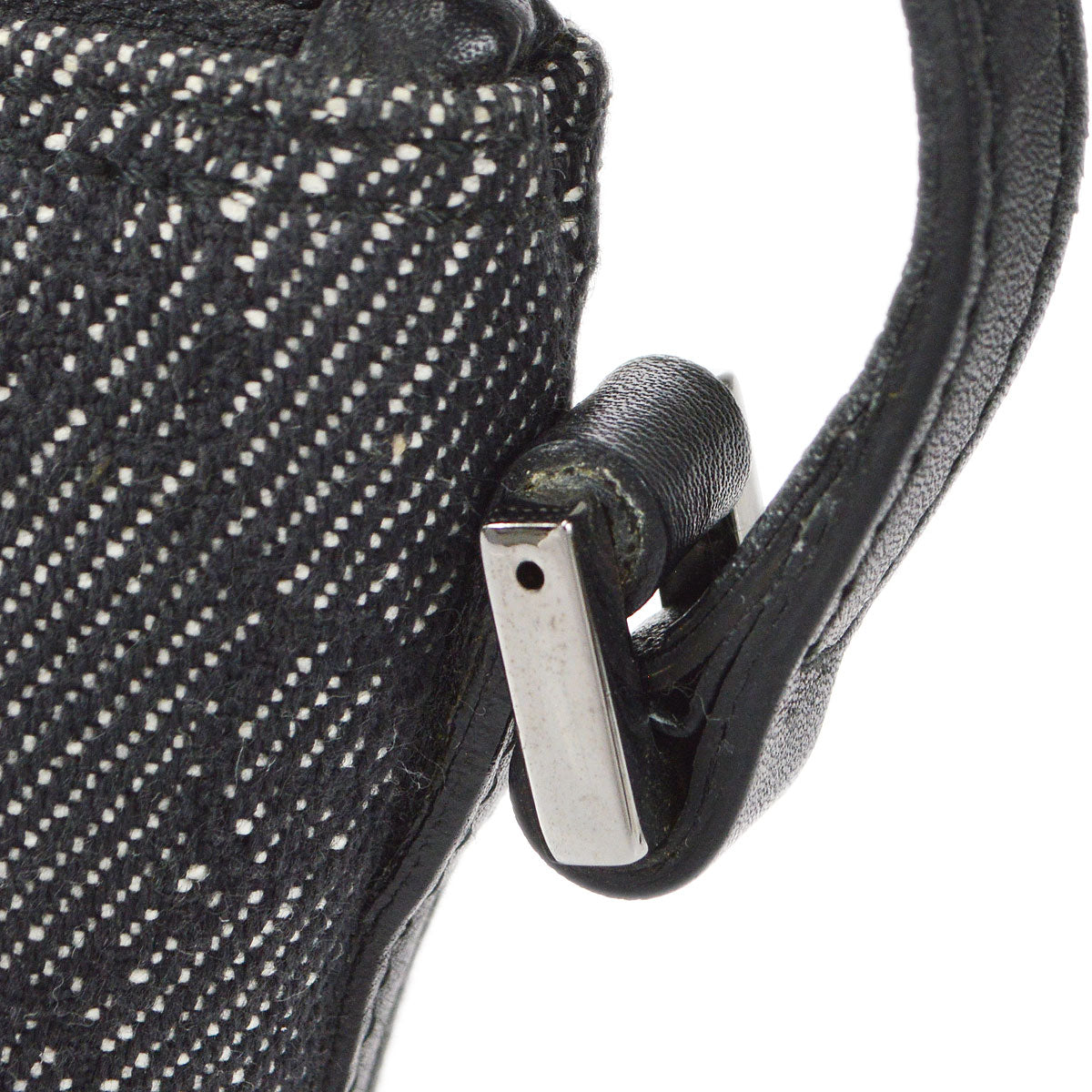 GUCCI GG Handbag Black Denim