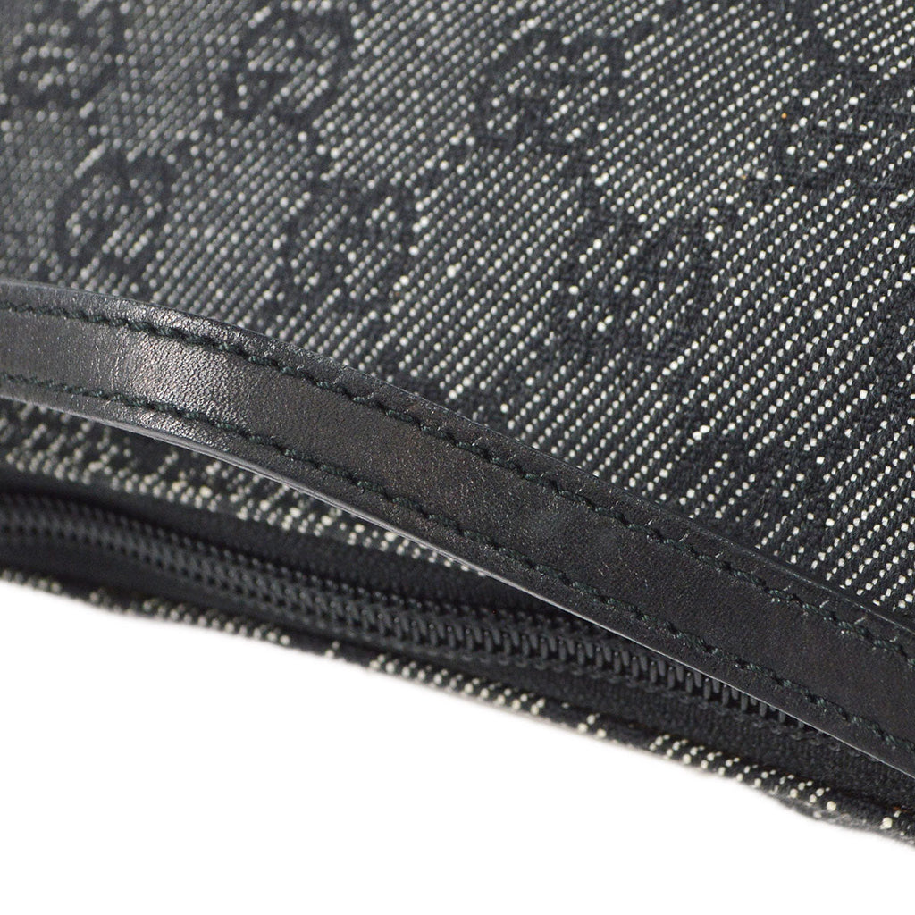 GUCCI GG Handbag Black Denim