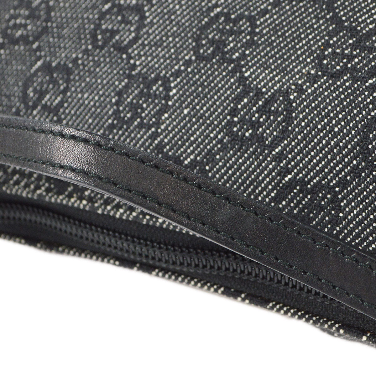 GUCCI GG Handbag Black Denim