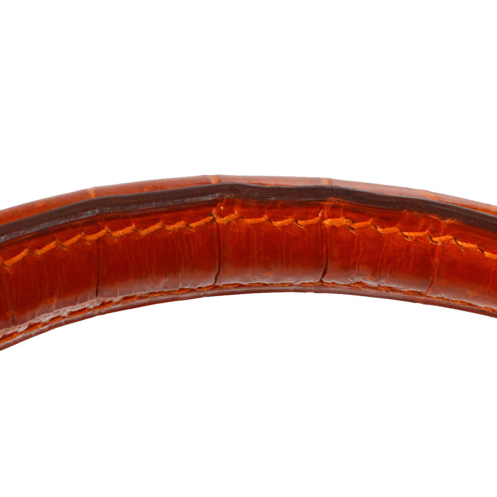 HERMES * 2005 KELLY 25 SELLIER Orange Porosus
