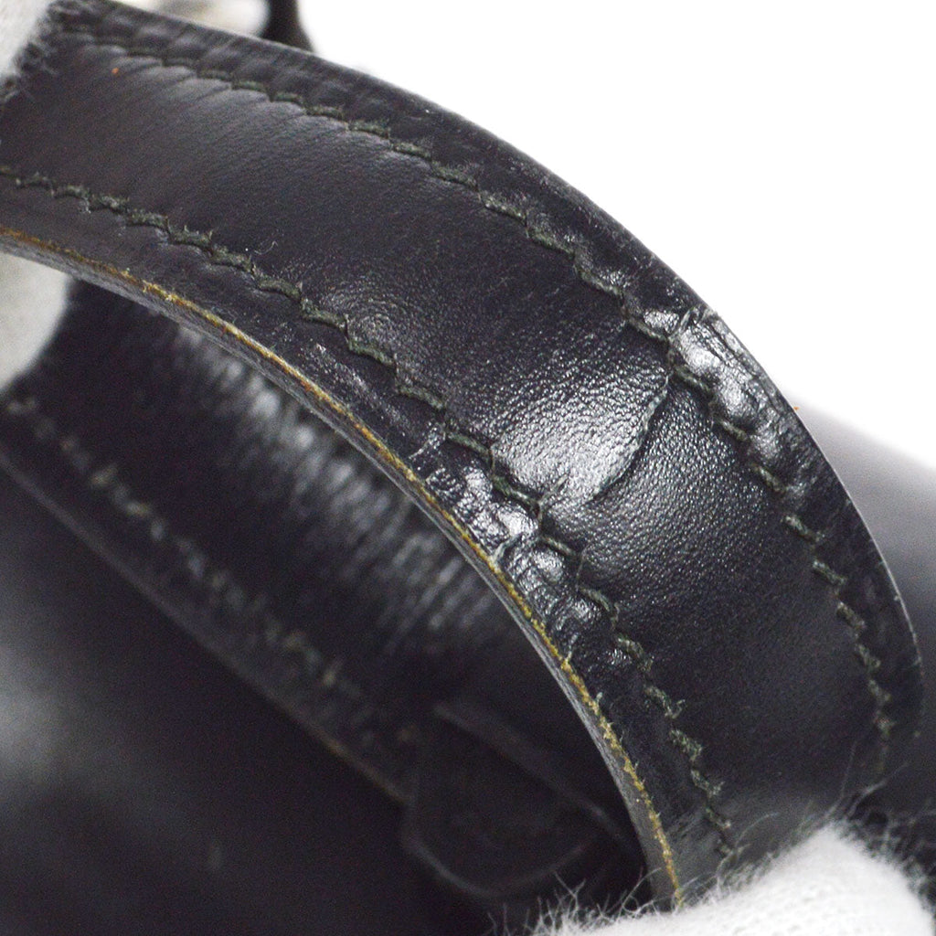 HERMES * 1972 Chaine D'Ancre Shoulder Bag Black Box Calf