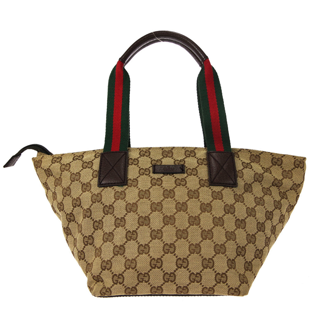 GUCCI GG Sherry Line Handbag Beige