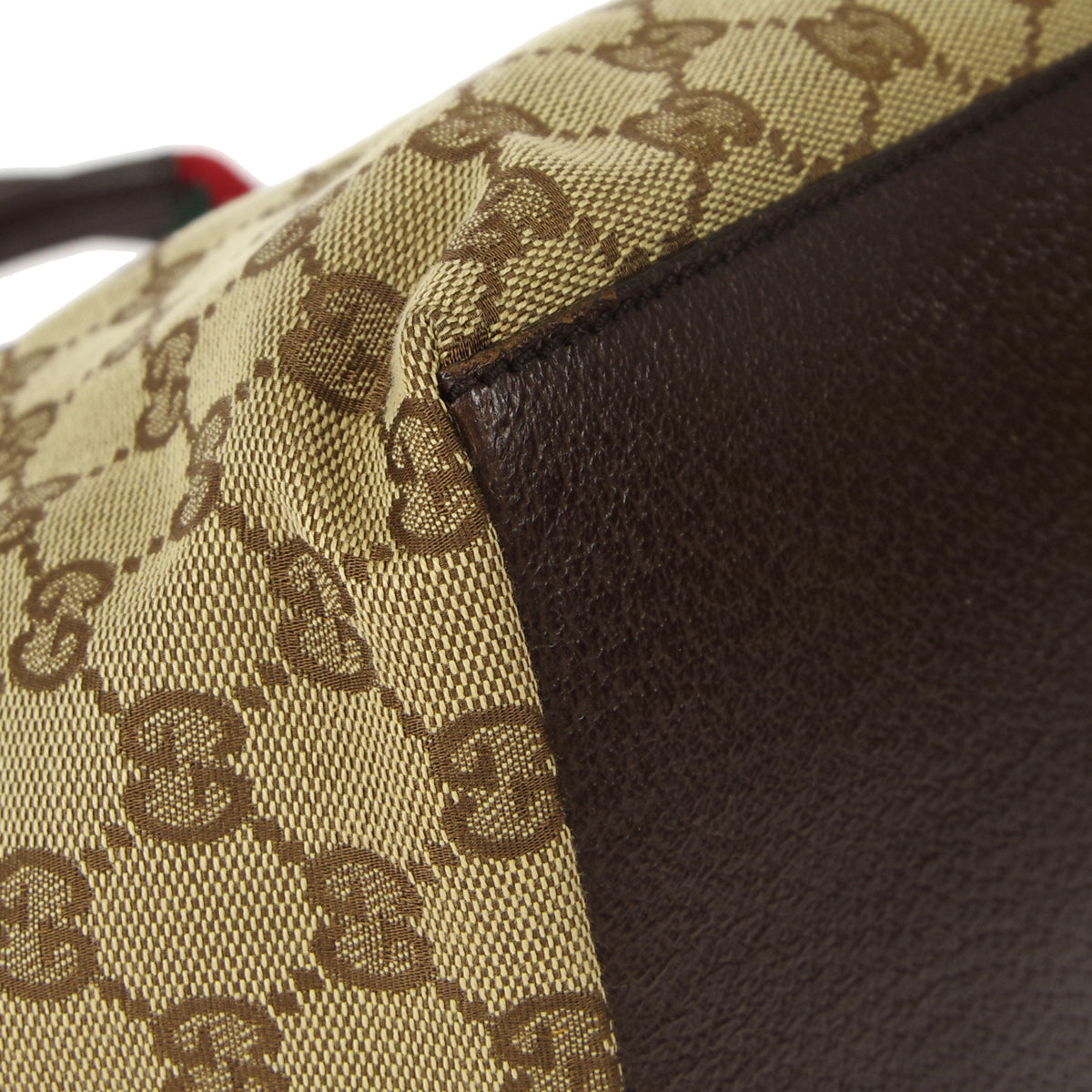 GUCCI GG Sherry Line Handbag Beige
