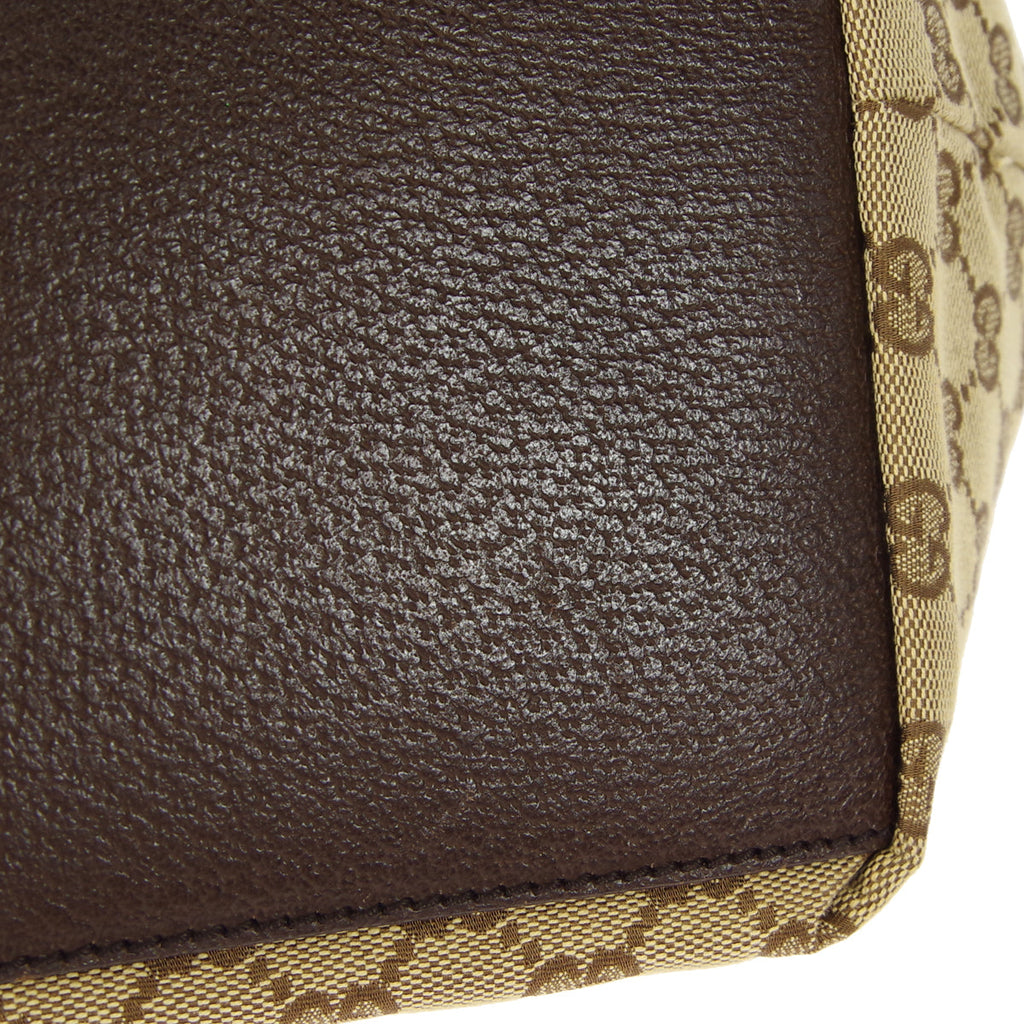 GUCCI GG Sherry Line Handbag Beige