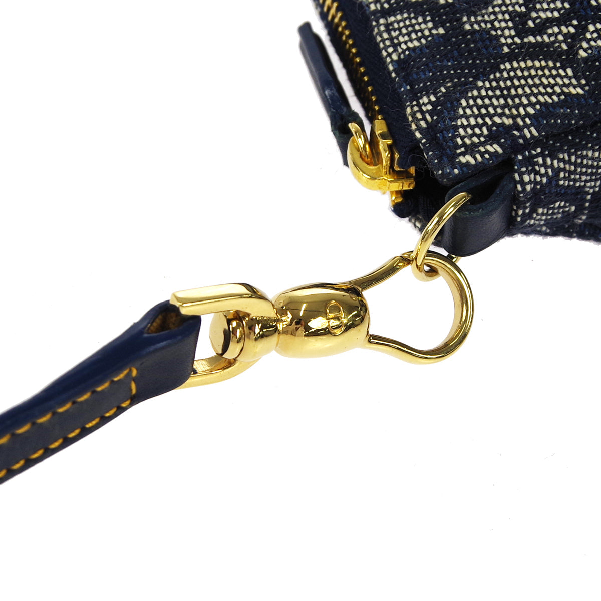 Christian Dior 2004 Trotter Saddle Handbag Navy
