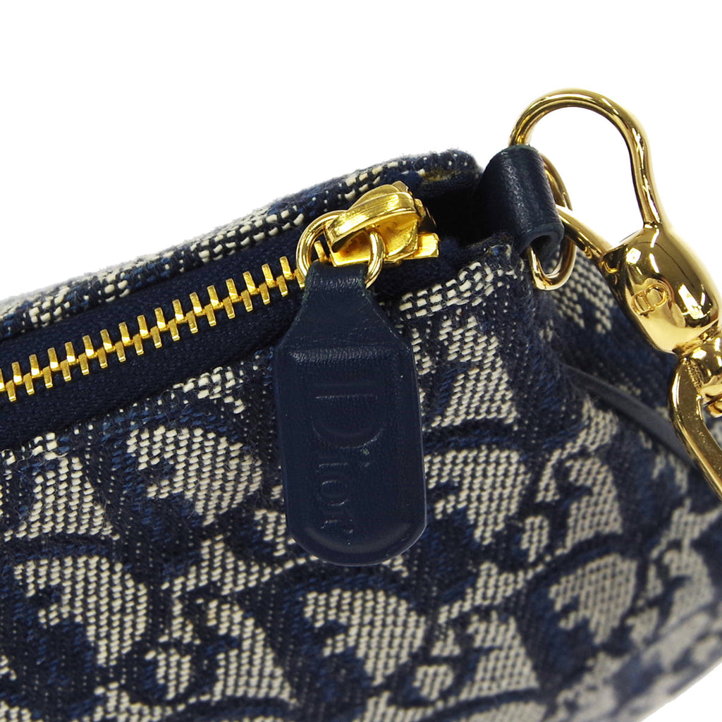 Christian Dior 2004 Trotter Saddle Handbag Navy