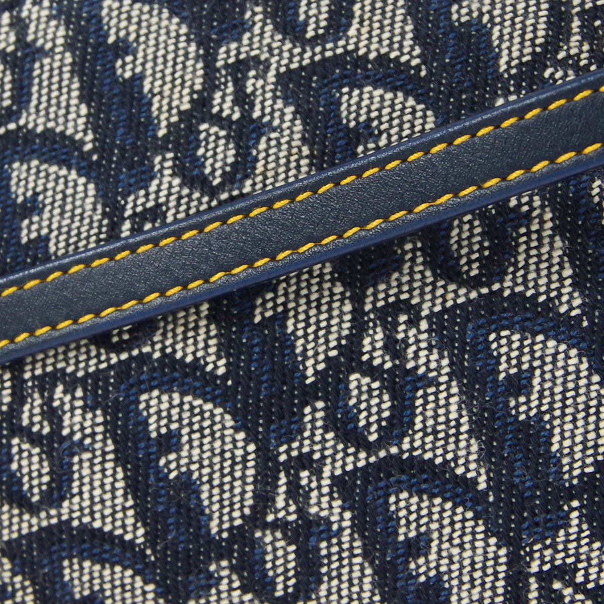 Christian Dior 2004 Trotter Saddle Handbag Navy