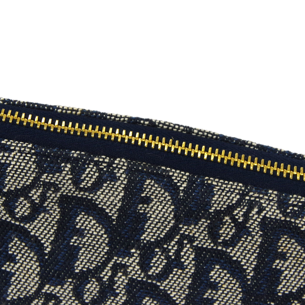 Christian Dior 2004 Trotter Saddle Handbag Navy