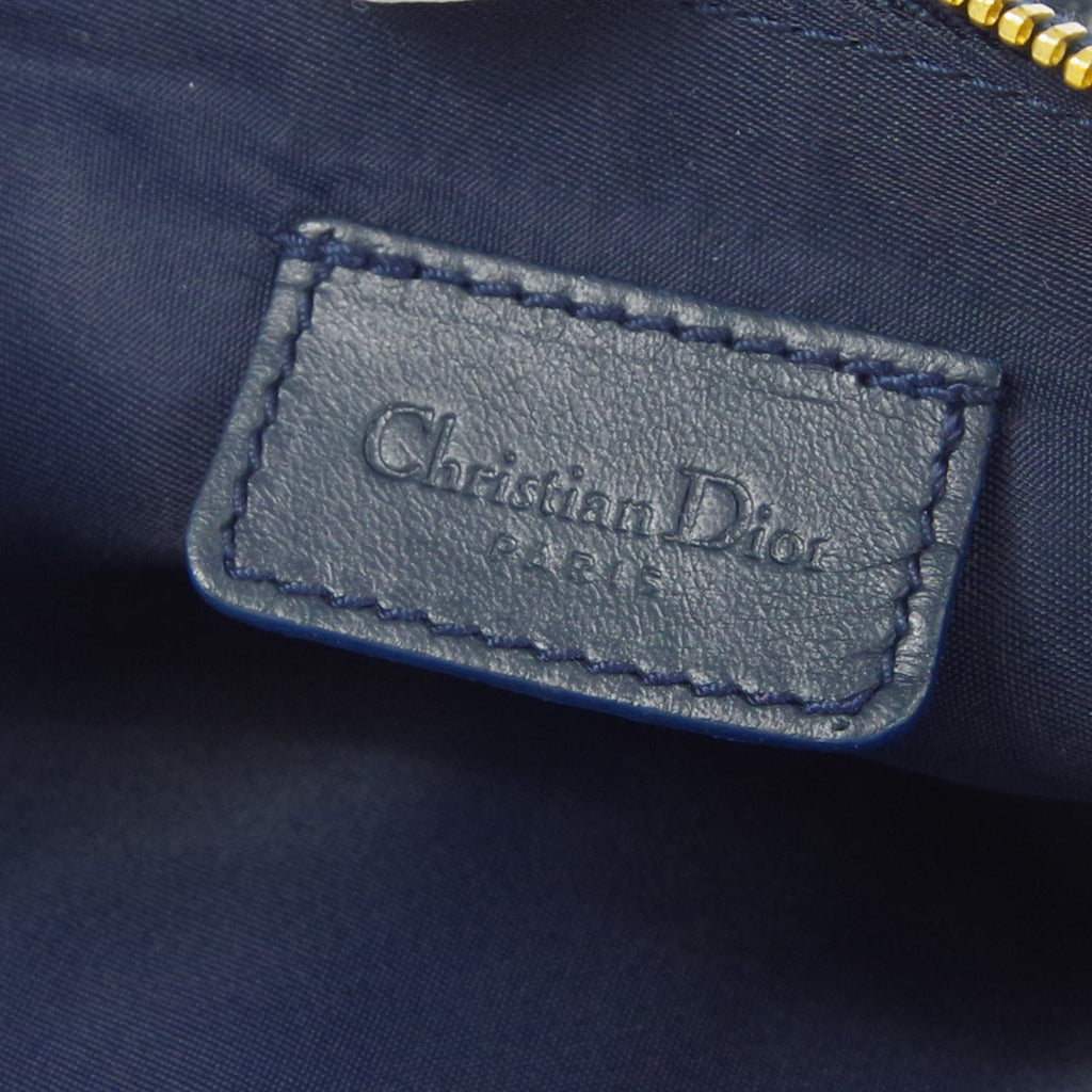 Christian Dior 2004 Trotter Saddle Handbag Navy