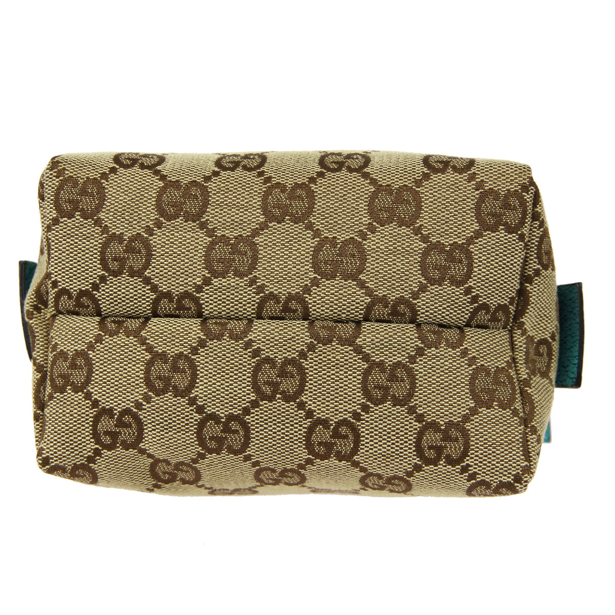GUCCI GG Handbag Blue Beige