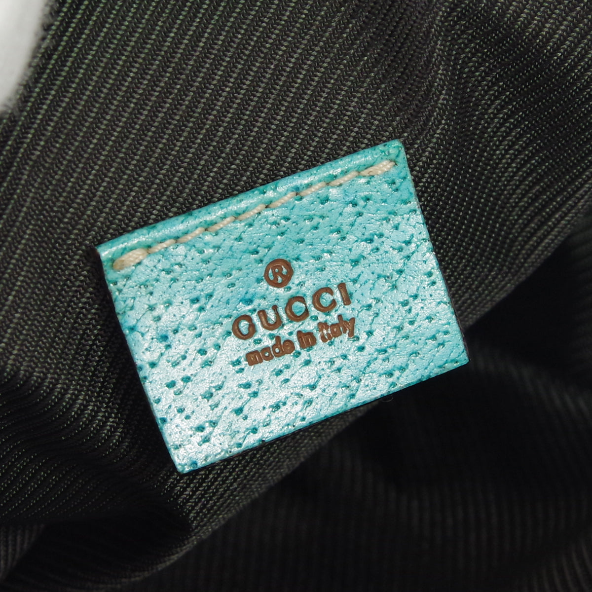 GUCCI GG Handbag Blue Beige