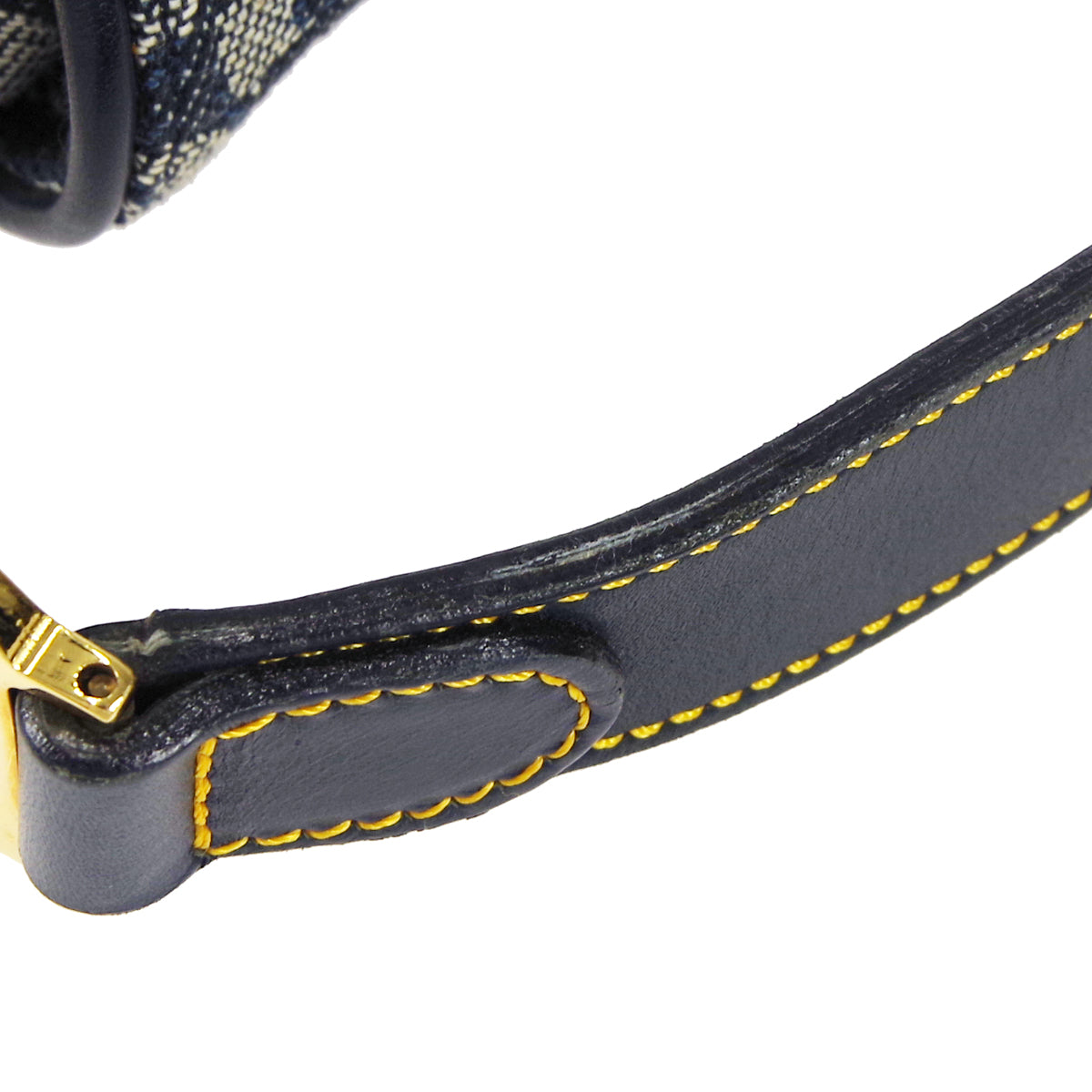 Christian Dior 2001 Trotter Saddle Handbag Navy