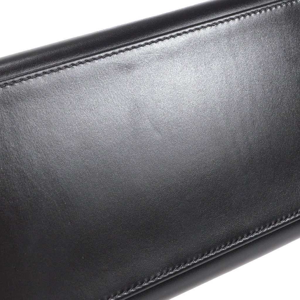 HERMES * 2003 KELLY GUILLOCHE 28 SELLIER Black Box Calf