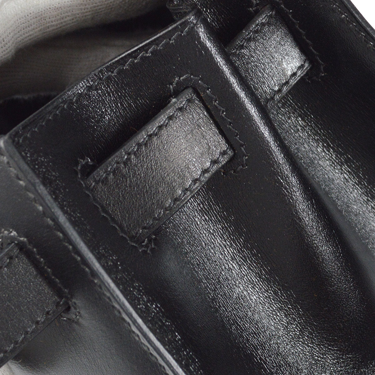 HERMES * 2003 KELLY GUILLOCHE 28 SELLIER Black Box Calf