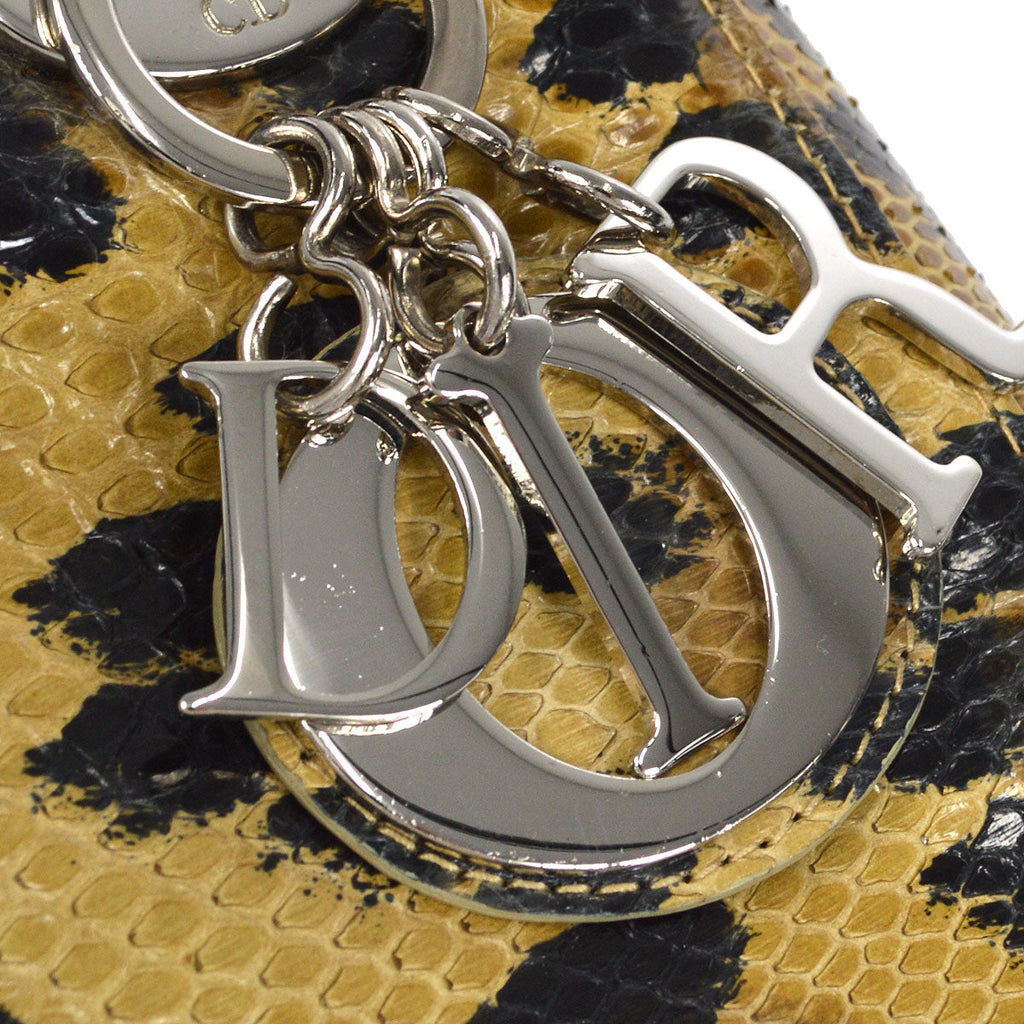 Christian Dior * 1995-1996 Leopard-patterned Python Lady Dior Bag Mini