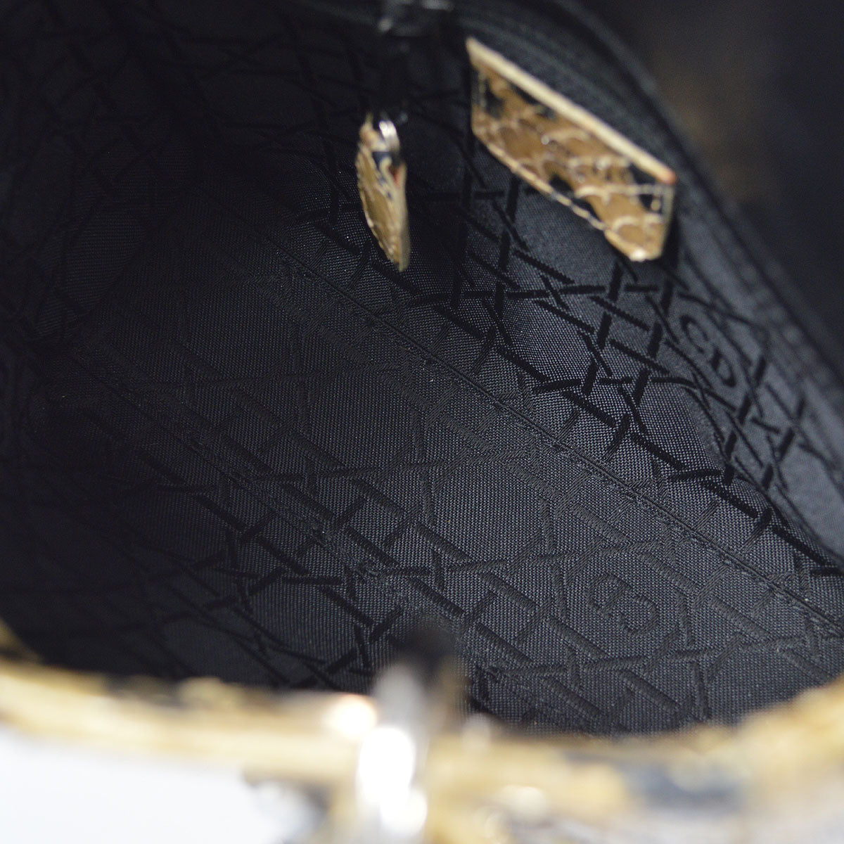 Christian Dior * 1995-1996 Leopard-patterned Python Lady Dior Bag Mini