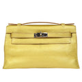 HERMES * 2005 KELLY POCHETTE Metallic Gold Chevre Myzore