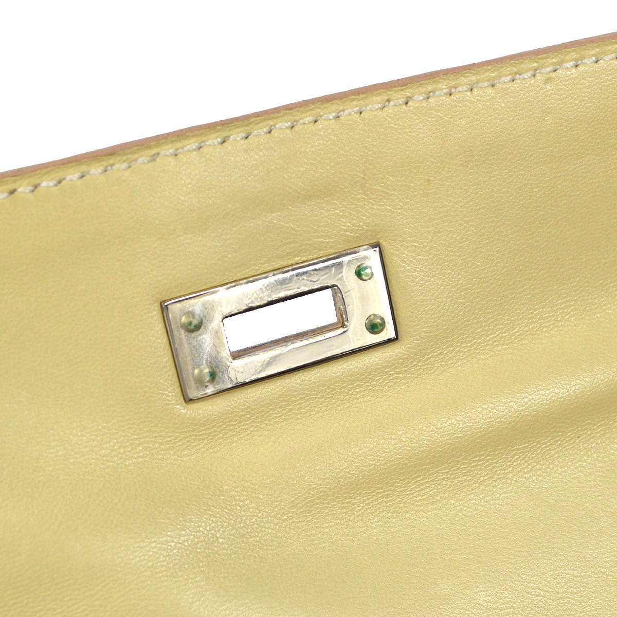 HERMES * 2005 KELLY POCHETTE Metallic Gold Chevre Myzore