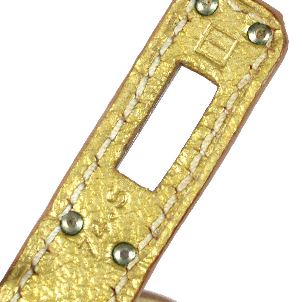 HERMES * 2005 KELLY POCHETTE Metallic Gold Chevre Myzore