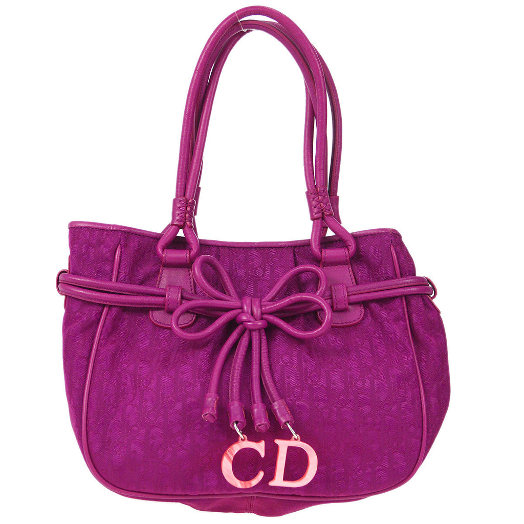 Christian Dior 2007 Trotter Handbag Purple