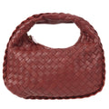 Bottega Veneta Intrecciato Hobo Handbag Red
