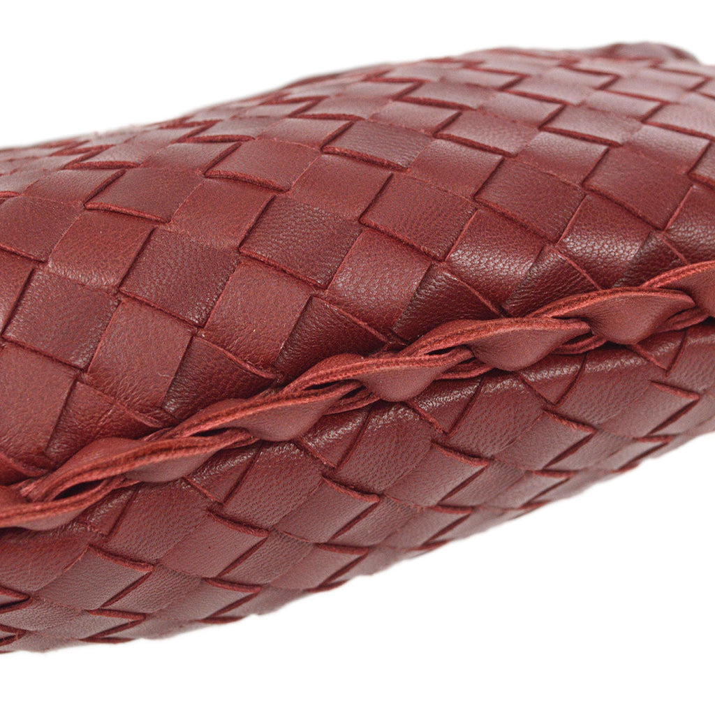 Bottega Veneta Intrecciato Hobo Handbag Red