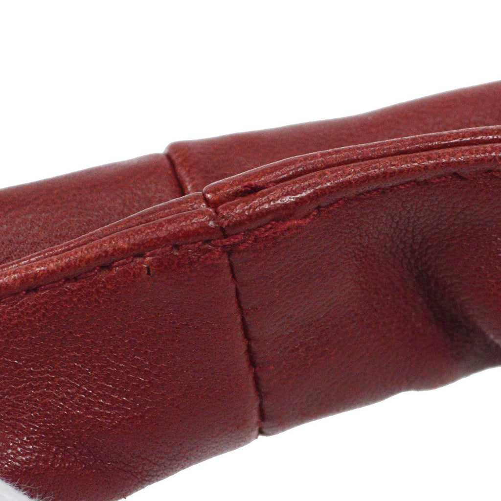 Bottega Veneta Intrecciato Hobo Handbag Red