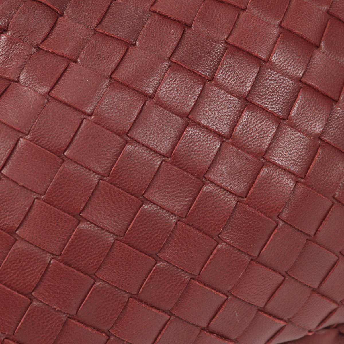 Bottega Veneta Intrecciato Hobo Handbag Red