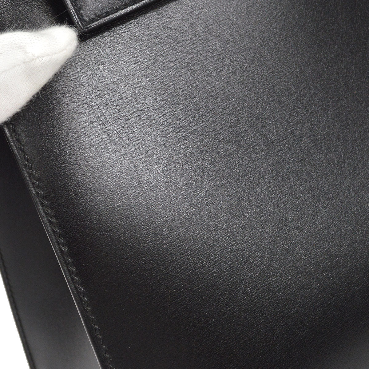 HERMES 2002 KELLY 28 SELLIER Black Box Calf