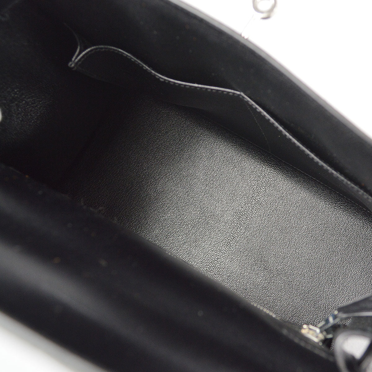HERMES 2002 KELLY 28 SELLIER Black Box Calf