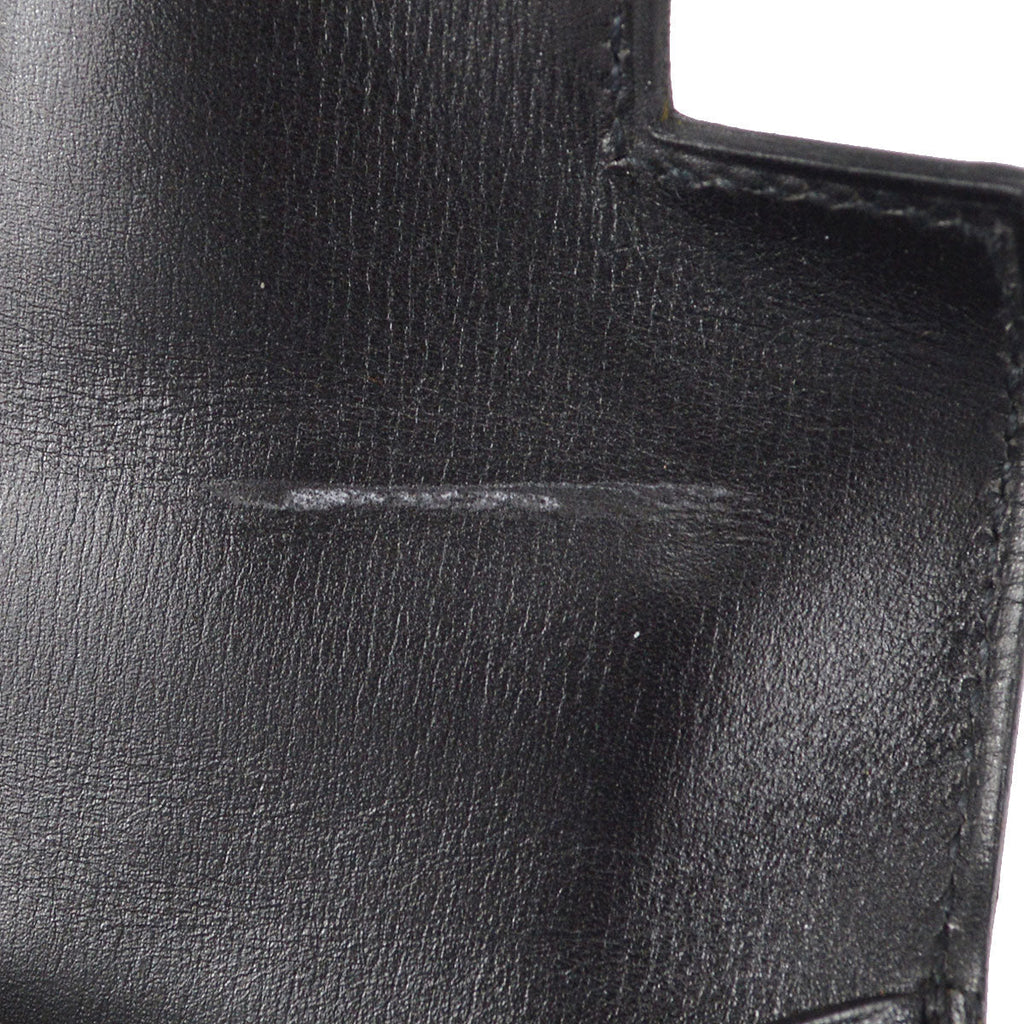 HERMES 2002 KELLY 28 SELLIER Black Box Calf