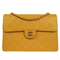 CHANEL Classic Flap Jumbo Shoulder Bag Beige Caviar 48601