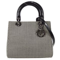 Christian Dior 1999 Houndstooth Lady Dior Medium
