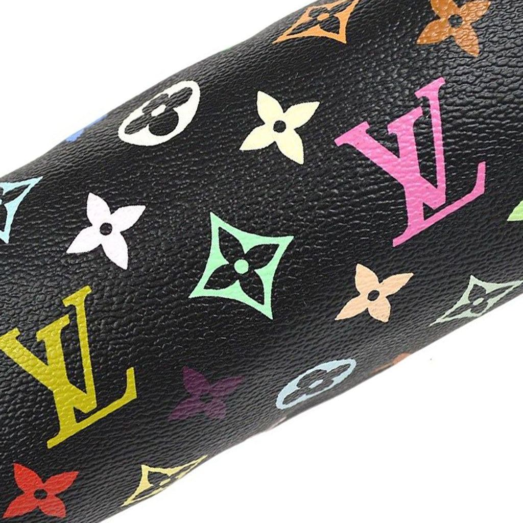LOUIS VUITTON MINI SPEEDY HANDBAG NOIR MONOGRAM MULTICOLOR