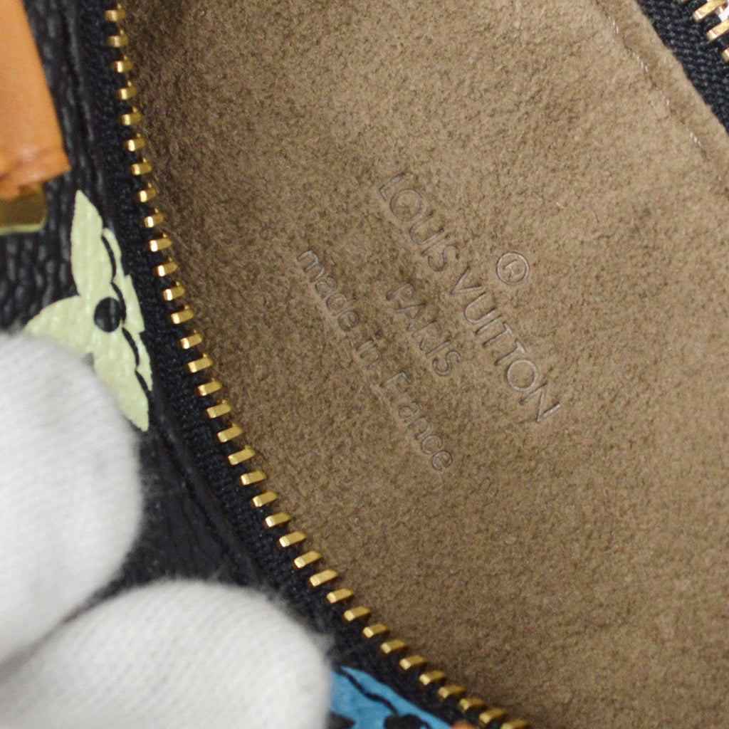 LOUIS VUITTON MINI SPEEDY HANDBAG NOIR MONOGRAM MULTICOLOR