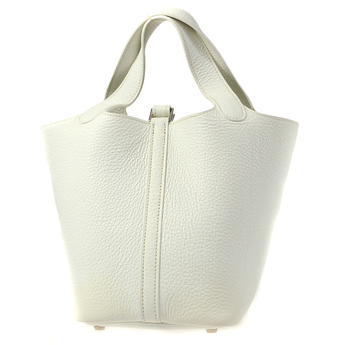 HERMES 2005 Picotin PM Clemence White